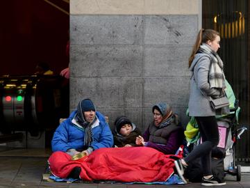 Bedelaars in Brussel