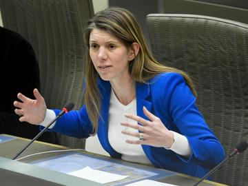 Els Ampe (Open VLD) in het Vlaams parlement