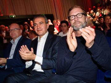 Emir Kir en Paul Magnette op het partijcongres van de PS van 24 september 2016