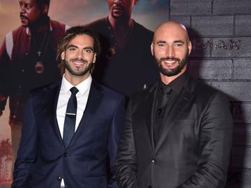Adil El Arbi en Bilall Fallah bij de release van hun film Bad Boys for life in Los Angeles op 14 januari 2020