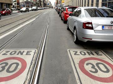 Januari 2020: in het centrum van Brussel geldt een algemene 'Zone 30.'