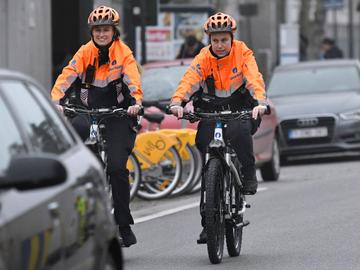 Januari 2020: voorstelling van de nieuwe fietsbrigade van de politie in Neder-over-Heembeek en Haren