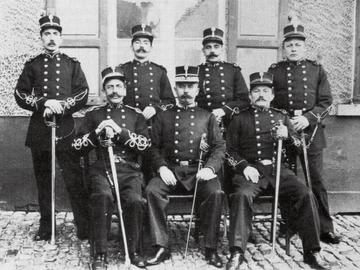 Brusselse politieagenten in 1900