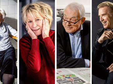 Brusselse iconen op leeftijd: Paula Semer Chris Lomme, Paul Van Himst en Will Tura