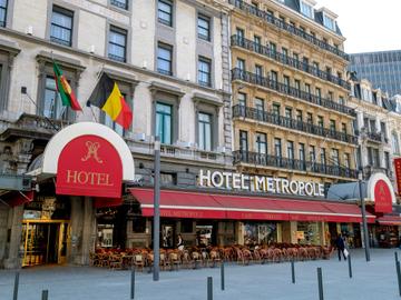Hotel Métropole in april 2019: zwanenzang aan de voetgangerszone