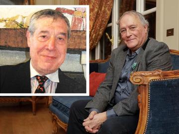 Jean Boterdael, medeoprichter heemkundige kring Molenbecca en Philippe Grombeer, eerste directeur Les Halles in Schaarbeek