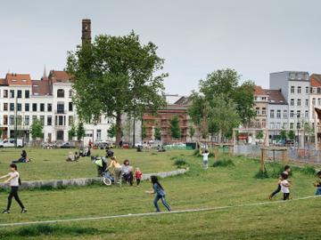 Het park aan de Ninoofsepoort