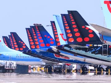 Brussels Airlines staat, door toedoen van de coronacrisis, opnieuw voor een donkere toekomst