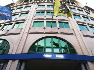 De Hogeschool Odisee van de KU Leuven aan de Stormstraat in Brussel-centrum