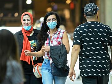 Winkelen met een mondmasker in Anderlecht