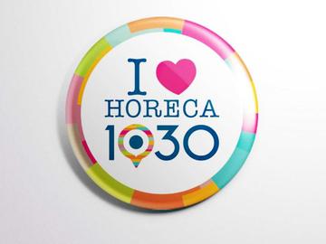 De badge I love horeca 1030