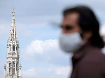 De toren van het stadhuis van Brussel-Stad