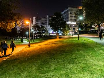 22 september 2020: studenten op de VUB bij het begin van het nieuwe academiejaar, met mondmasker