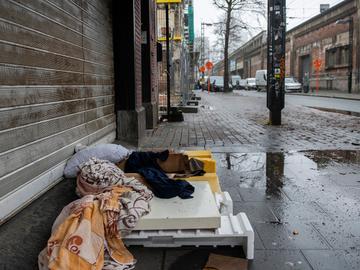 Daklozen in Brussel