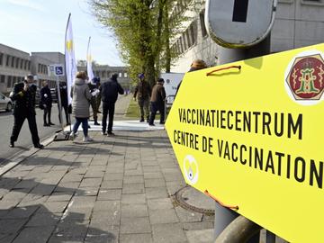 3 mei 2021: opening van het vaccinatiecentrum in het Militair Hospitaal Koningin Astrijd in Neder-Over-Heembeek