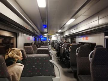 De trein richting Brussel-Noord