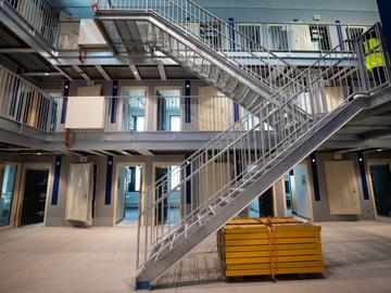 4 oktober 2021: bezoek aan de bouwwerf van de nieuwe gevangenis in Haren, met plaats voor 1190 gedeteneerden