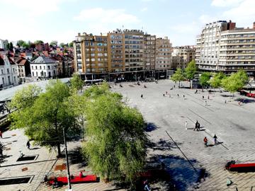 Brussel vroeger en nu Flageyplein 2022