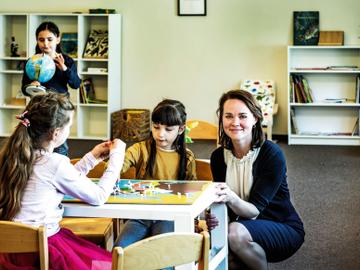 Maria, directeur van de Oekraïense School in de Belliardstraat