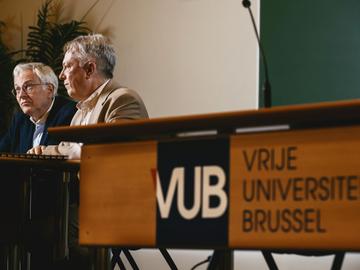 Rectorverkiezingen VUB: kandidaten Dirk Devroey en Jan Danckaert