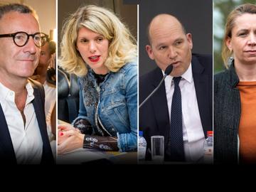 Yvan Mayeur Els Ampe, Philippe Close en Ans Persoons.