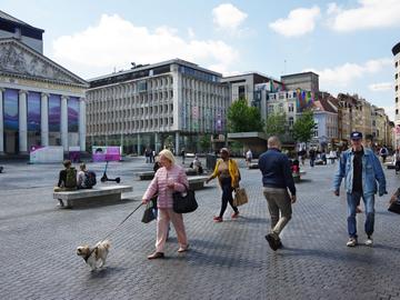 Het Muntplein in juni 2022