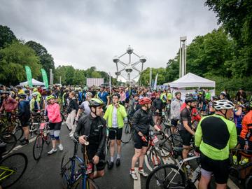 19 juni 2022: de zesde editie van de BXL Tour, met start aan het Paleizenplein en aankomst aan het Atomium