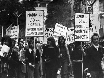 6 oktober 1973: betoging in Brussel voor het recht op abortus