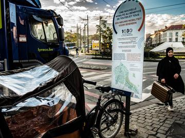 Protest tegen het circulatieplan in Schaarbeek: de Berenkuil