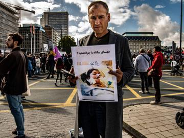 Iraniërs in Brussel: protest tegen het regime in Iran