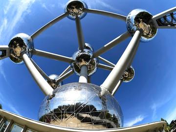 Het atomium op de Heizelvlakte