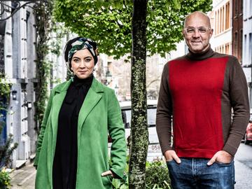 Fatima Zibouh en Jan Goossens, opdrachthouders voor Brussel 2030, culturele hoofdstad