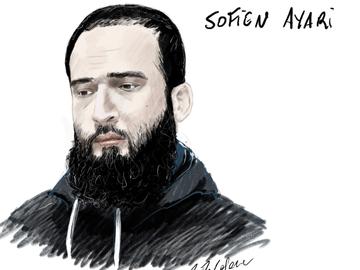 Sofien Ayari, beschuldigde op het assisenproces van de aanslagen in Brussel van 22 maart 2016 op Brussels Airport en metro Maalbeek