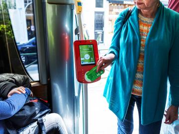 Valideren met een MOBIB-kaart op het netwerk van de MIVB voor openbaar vervoer in Brussel