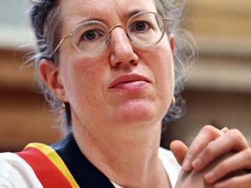 Catherine Moureaux (PS), burgemeester van Molenbeek