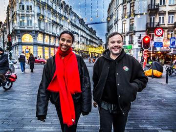 Melat Gebeyaw Nigussie (Beursschouwburg) en Matthieu Goeury (Les Halles)