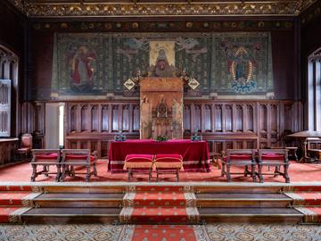 Het baldakijn in het stadhuis Brussel-Stad (archiefbeeld)