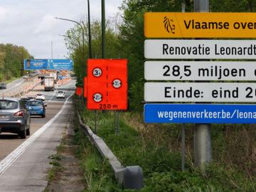 22 april 2024: renovatie Leonardkruispunt (kruising Brusselse Ring en E411, grondgebied Tervuren en Oudergem