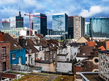 1888 BRUSSEL KIEST DE STENEN woningbouw zicht Noord Tour en Taxis 2