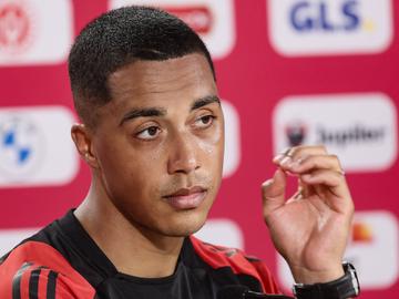 20240621 20 juni 2024 Youri Tielemans op persconferentie Rode Duivels tijdens EK voetbal 2024