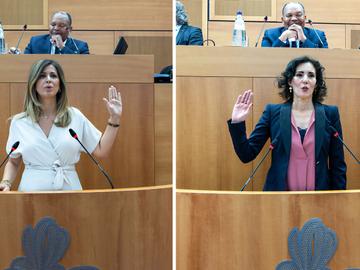26 juni 2024: eedaflegging Nawal Ben Hamou (PS) en Hadja Lahbib (MR) Brussels parlement