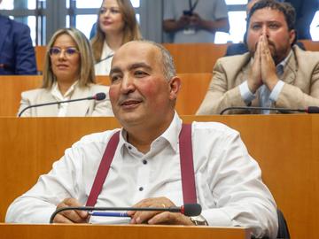 20240703 Fouad Ahidar (Team Fouad Ahidar), bij de eedaflegging in het Brussels parlement op 25 juni 2024 2 lg