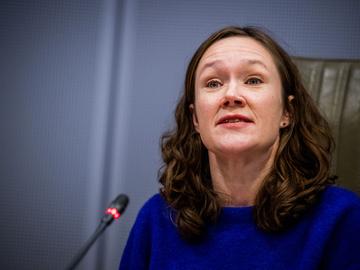 November 2023: Hannelore Goeman (Vooruit) in het Vlaams Parlement