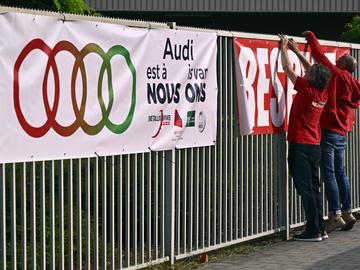 20 augustus 2024: het voortbestaan van Audi Vorst is onzeker, vakbonden staken en roepen het personeel op solidair te zijn