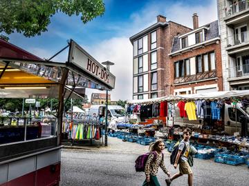 Evere oudste markt De Knoopstraat