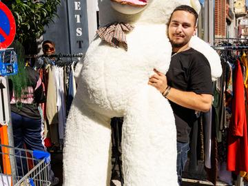 Brocante tijdens de jaarmarkt van Jette op 1 september 2025.