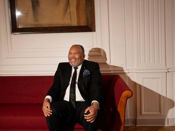 Bertin Mampaka, voorzitter van het Brussels Parlement