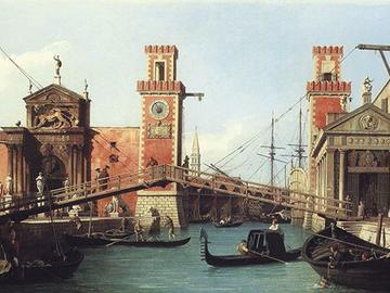 View of the entrance to the Arsenal by Canaletto 1732