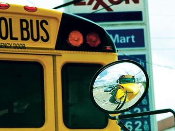 schoolbus suburbs texas