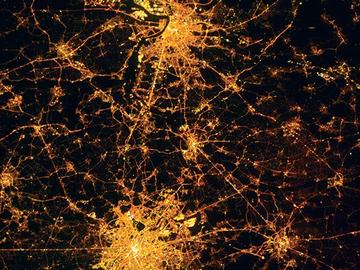Brussels bY night c nasa